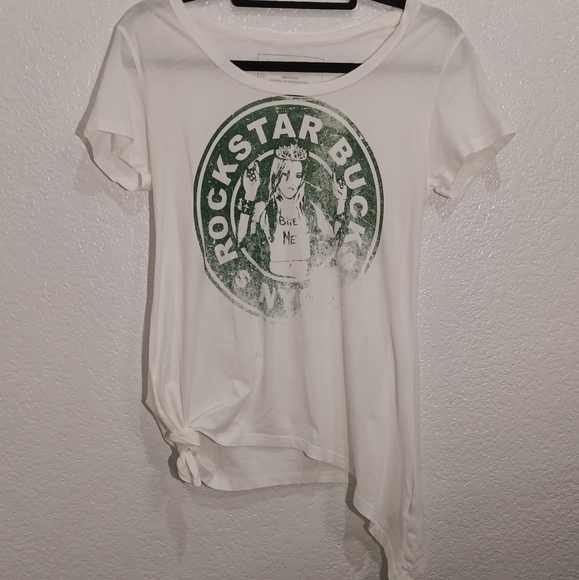 Prince Peter Collection  Bite Me Rockstar Bucks Distressed Graphic Tee Rare - Picture 2 of 6